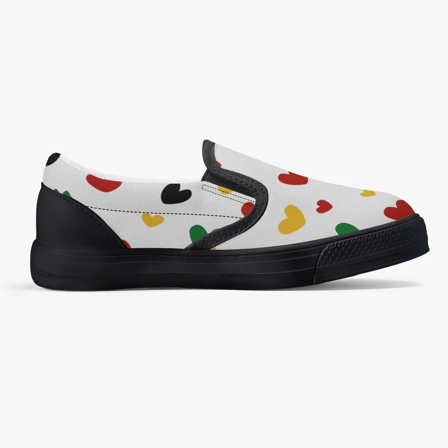 Juneteenth Kids' Slip-On Shoes - Black