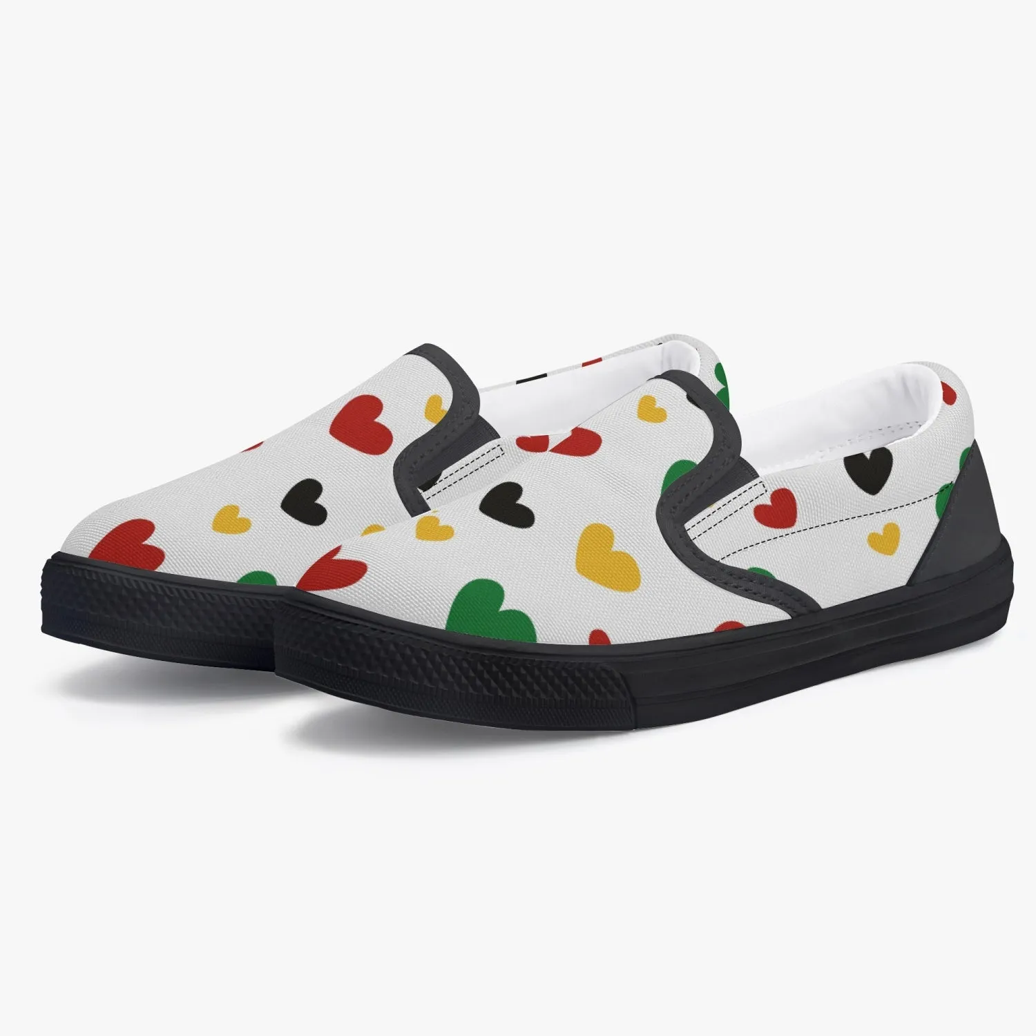 Juneteenth Kids' Slip-On Shoes - Black