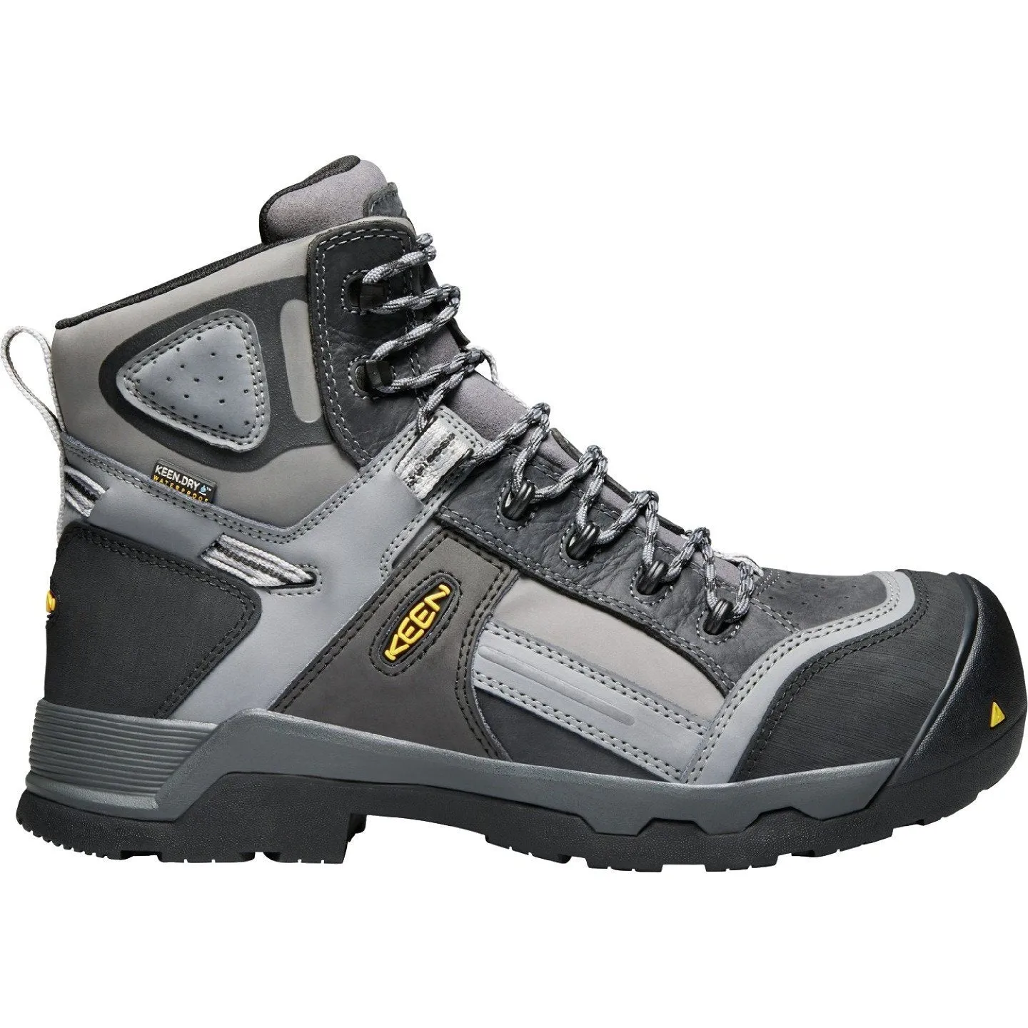 Keen Utility Men's Davenport 6" Mid Composite Toe Ins Waterproof Work Boot Gray - 1017804