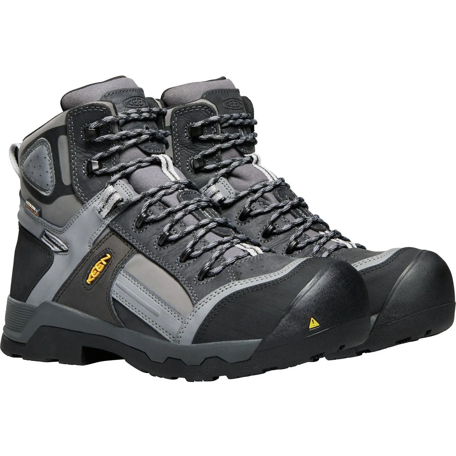 Keen Utility Men's Davenport 6" Mid Composite Toe Ins Waterproof Work Boot Gray - 1017804