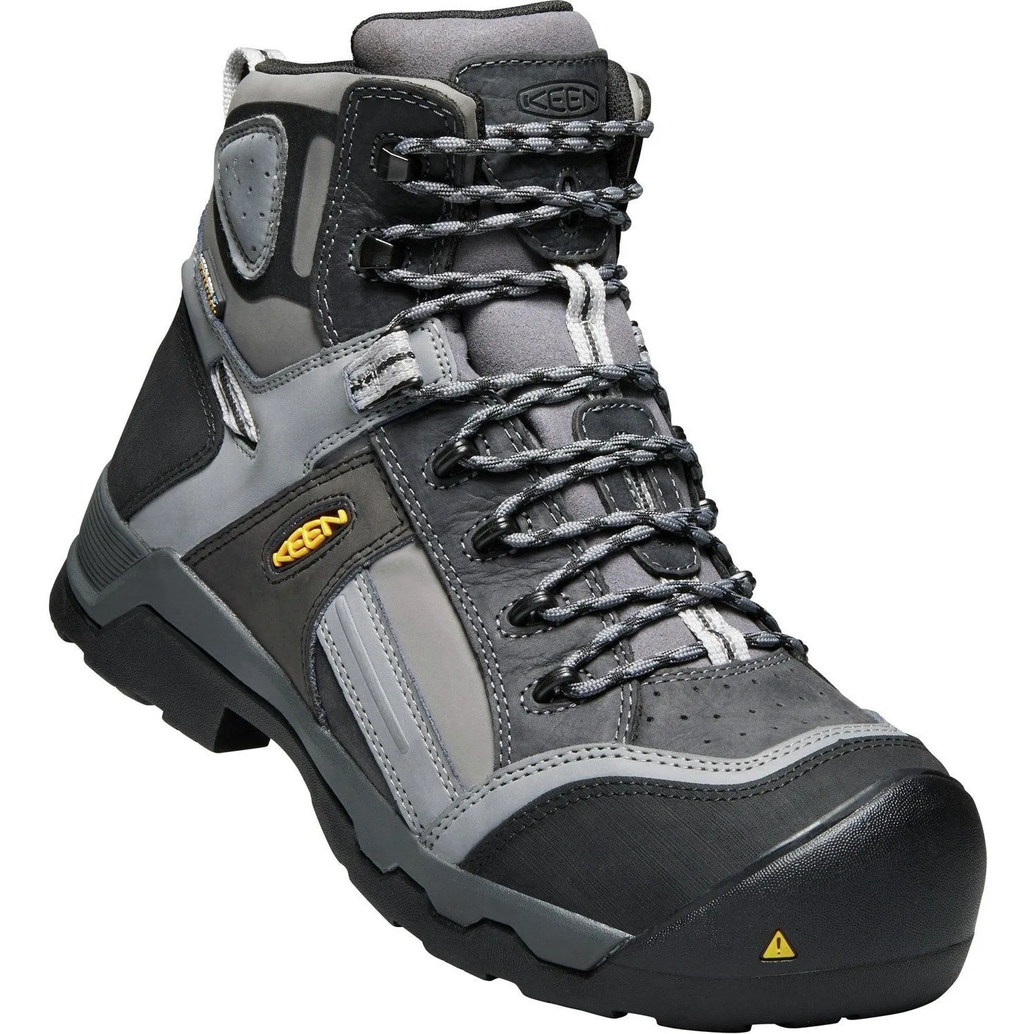 Keen Utility Men's Davenport 6" Mid Composite Toe Ins Waterproof Work Boot Gray - 1017804
