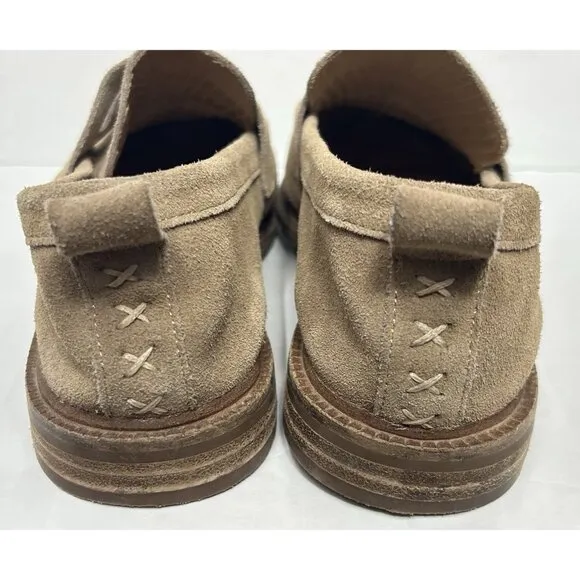 Kelsi Dagger Anthropologie Brooklyn Lens Hickory Suede Loafer Leather Shoes 8.5