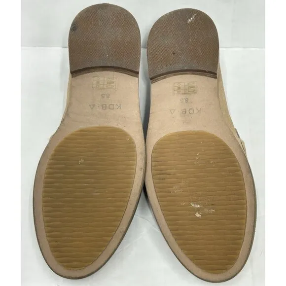 Kelsi Dagger Anthropologie Brooklyn Lens Hickory Suede Loafer Leather Shoes 8.5