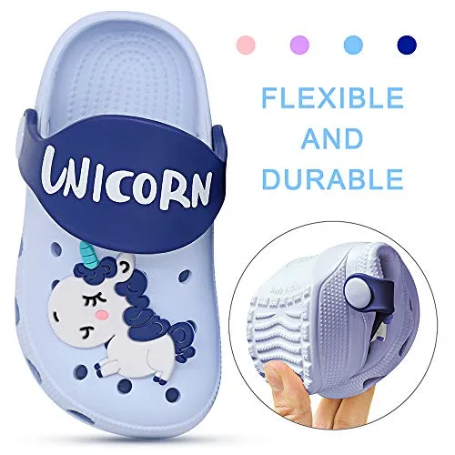 Kids Classic Cute Cartoon Lightweight Sandals (Sky Blue Clogs)
