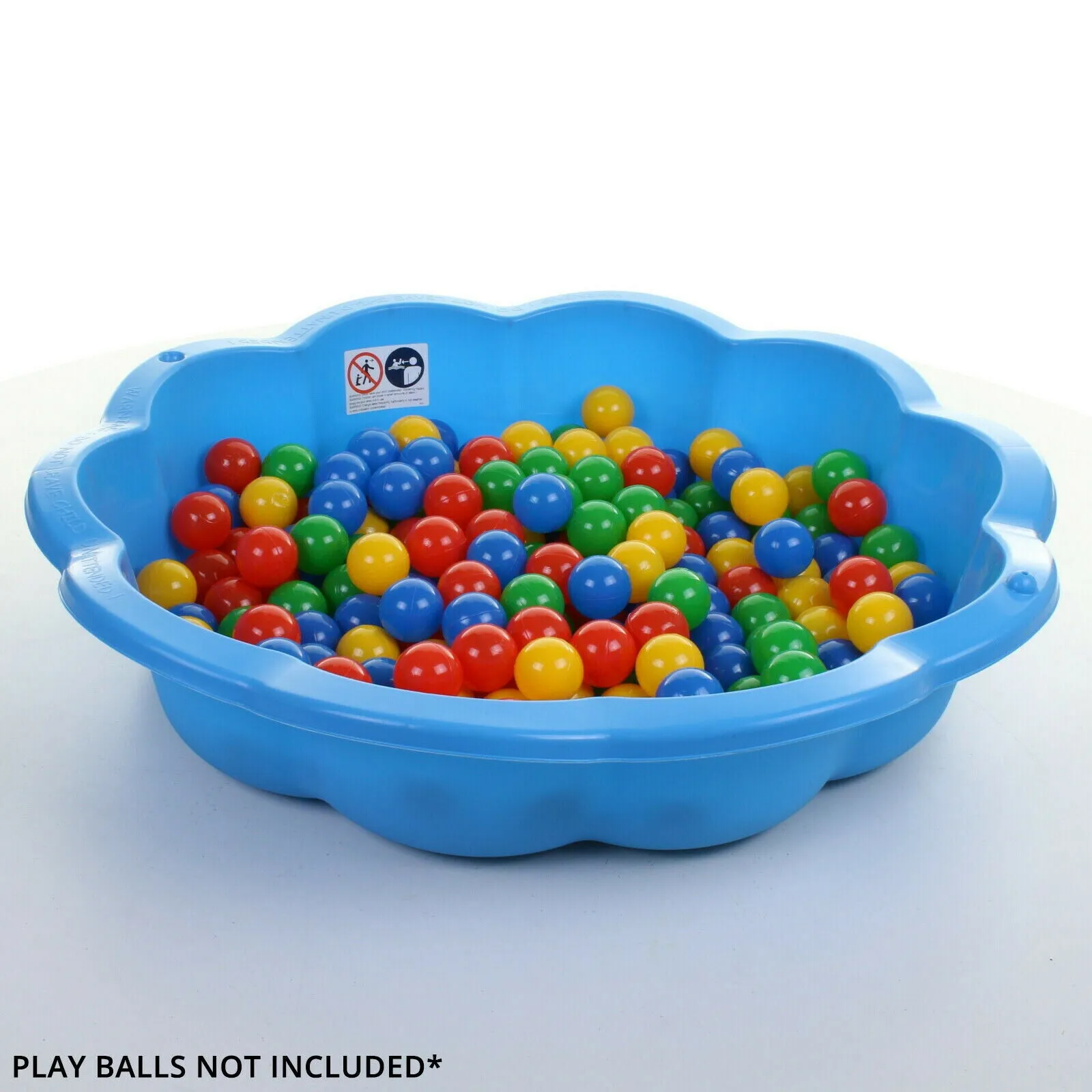 Kids Eco Recyclable Clamshell Sandpit | Ballpit and Paddling Pool | Outdoor Sand & Water Play | 12m 