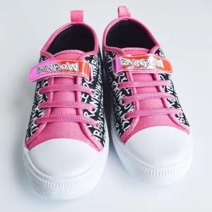 Kids Shoes Sparkle Rainbow High Youth Girls Canvas Shoes