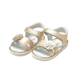L’Amour Mila Flower Sandal - Champagne