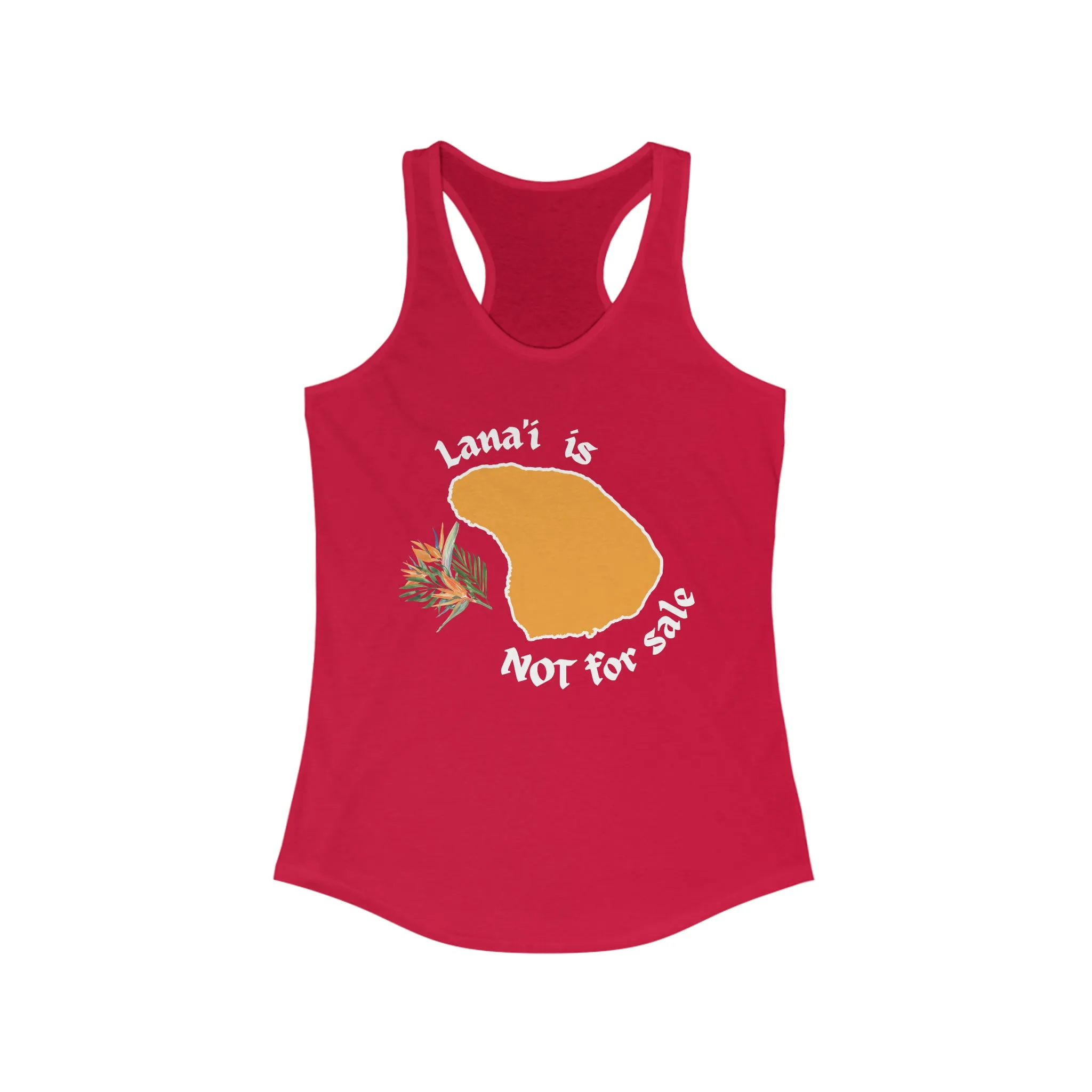 Lanaʻi Not For Sale Racerback Tank