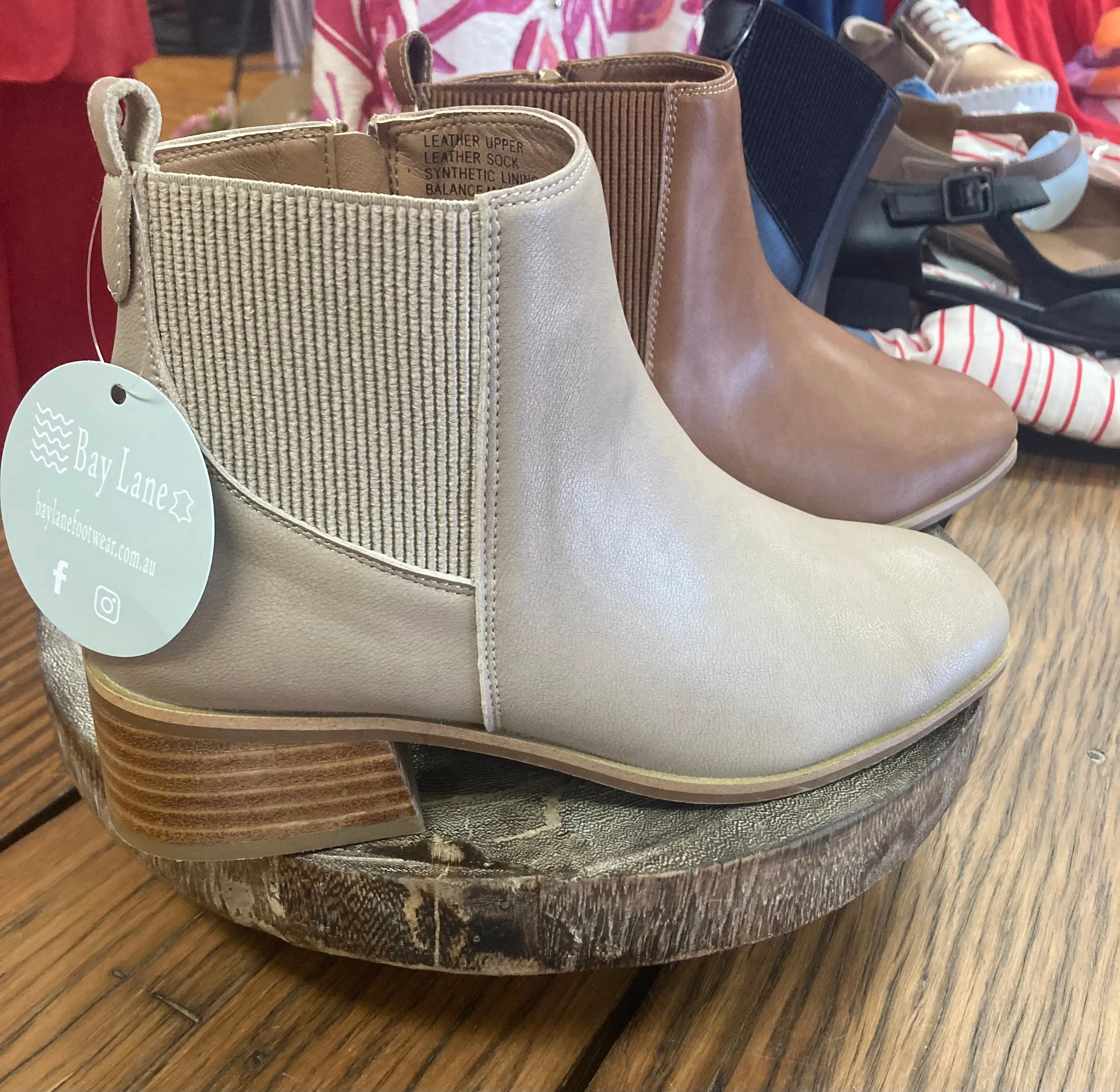 Layla Leather Ankle Boot - Black   Latte   Tan - Bay Lane