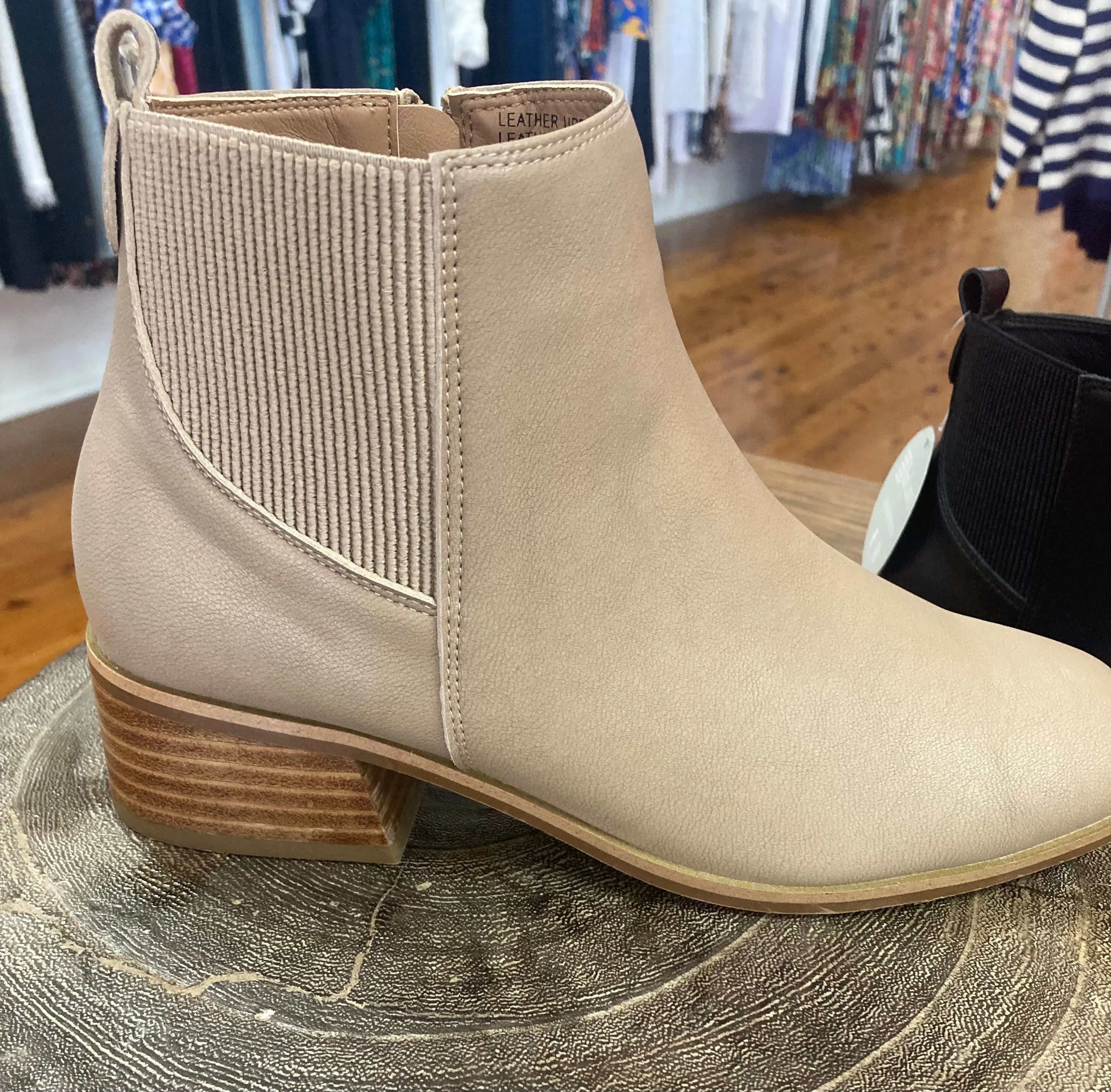 Layla Leather Ankle Boot - Black   Latte   Tan - Bay Lane