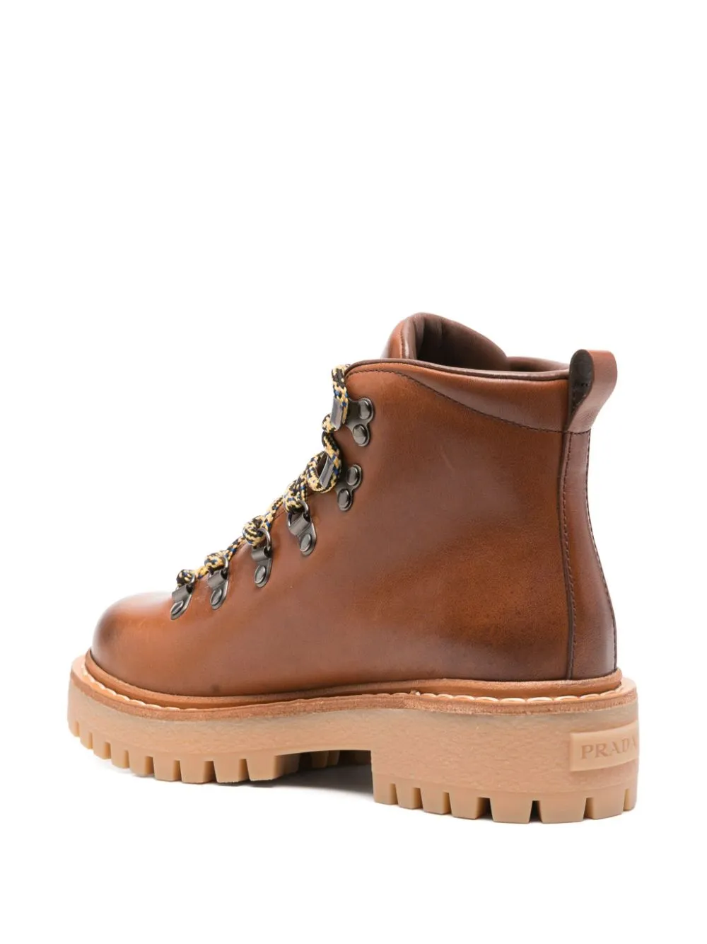 Leather lace-up boots