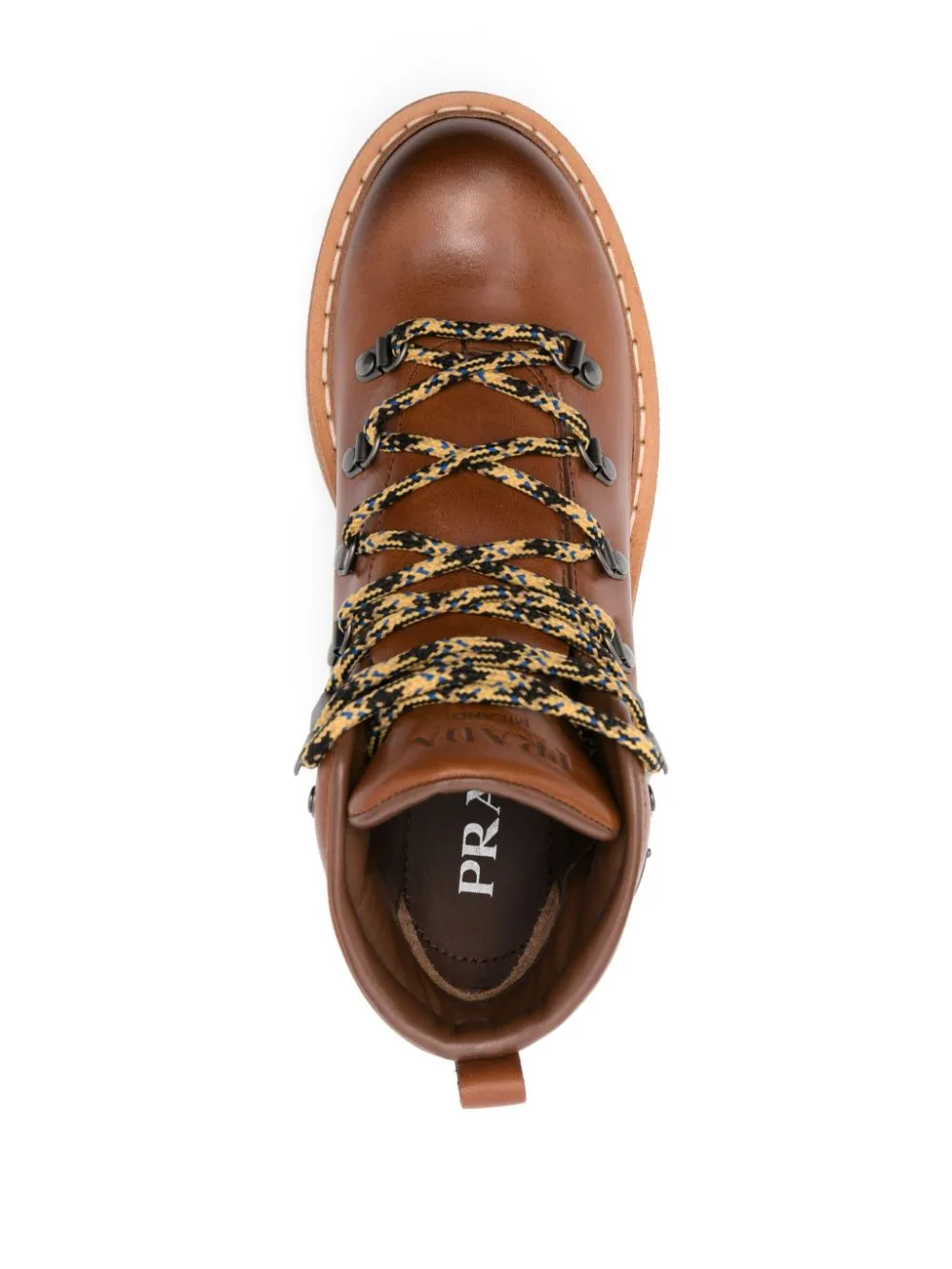 Leather lace-up boots