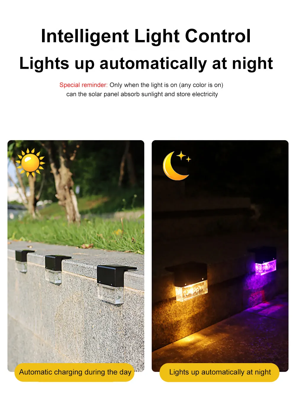 LED Solar Light Outdoor Garden Lights Step Lights