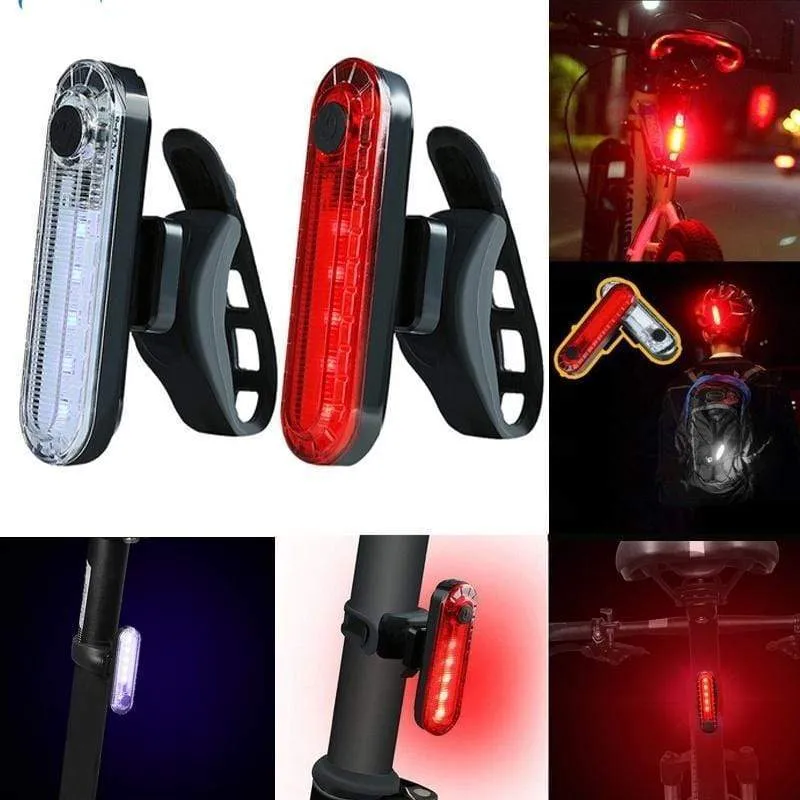 LED USB Rechargeable Bike Tail Light Bicycle