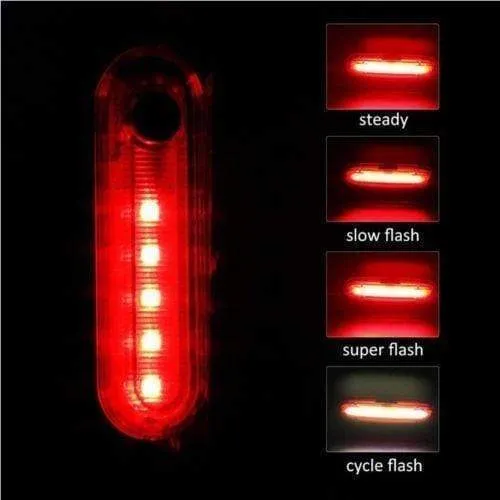 LED USB Rechargeable Bike Tail Light Bicycle