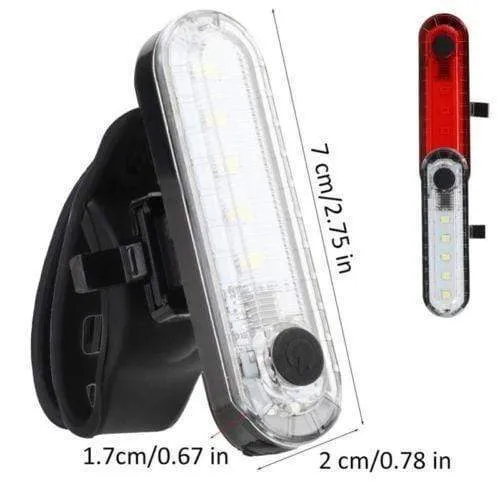 LED USB Rechargeable Bike Tail Light Bicycle