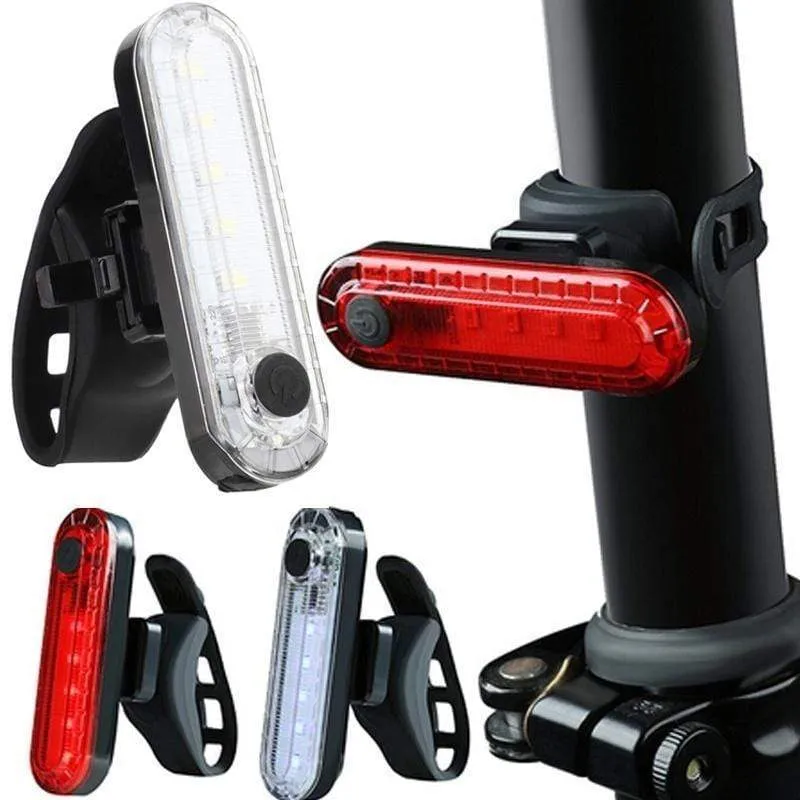 LED USB Rechargeable Bike Tail Light Bicycle