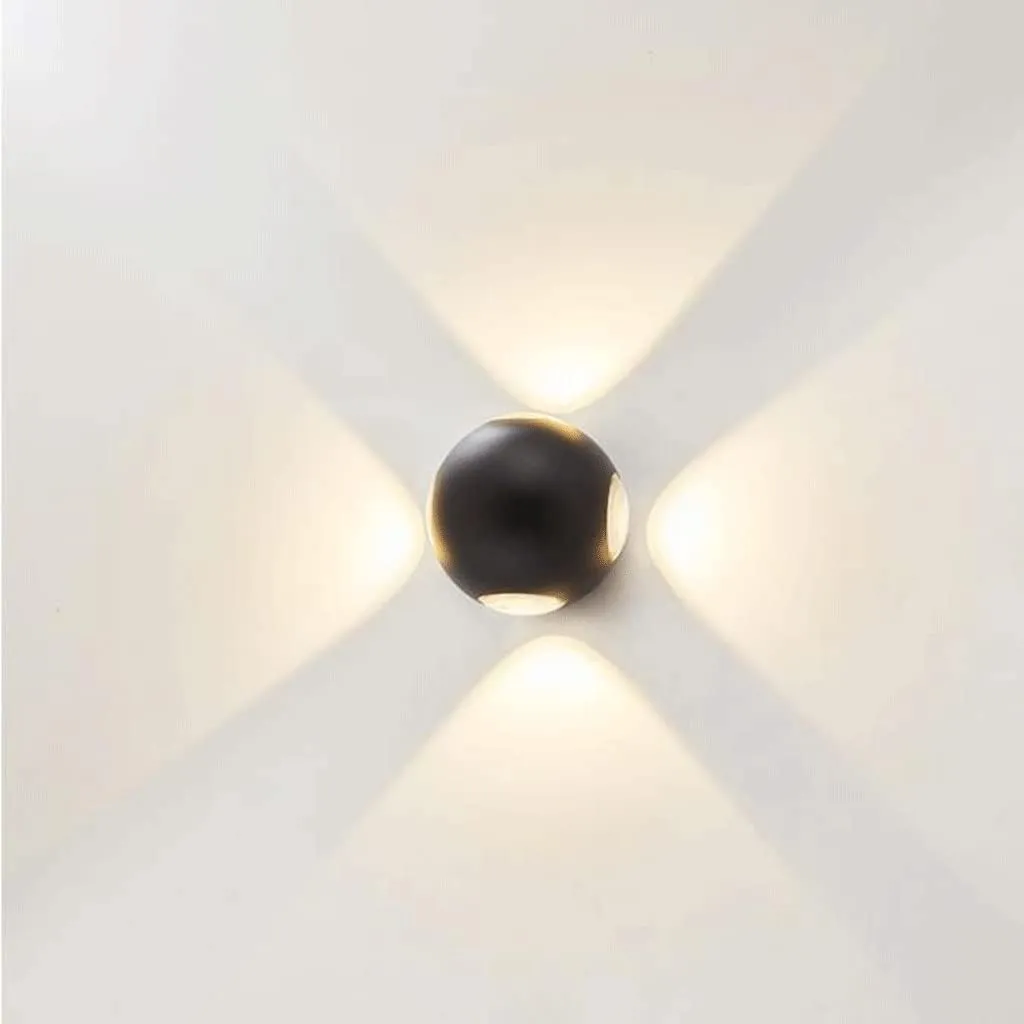 LED Waterproof 4-Way Wall Light 3W - HY-W8062/4