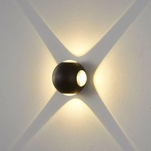 LED Waterproof 4-Way Wall Light 3W - HY-W8062/4