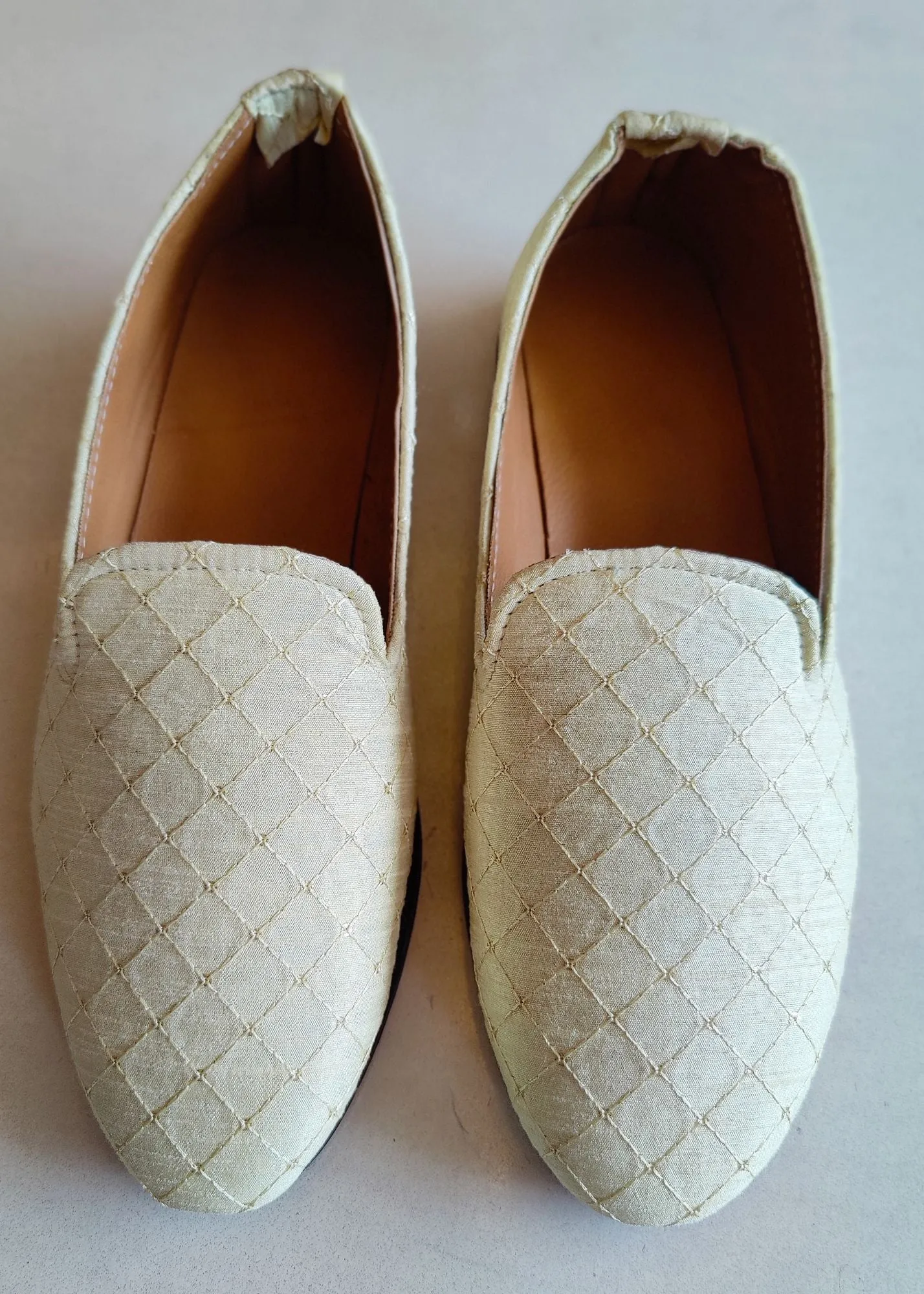 Lemon Sequin Designer Loafer Shoes for Mens