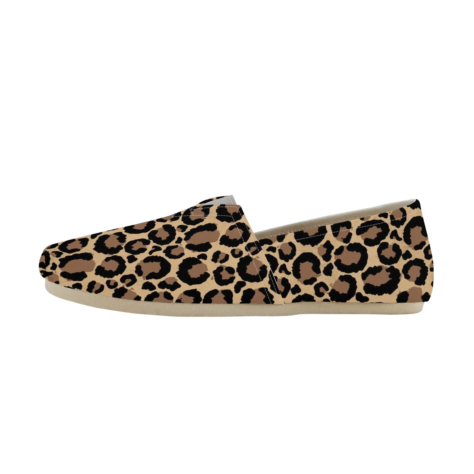 Leopard Print Womens Casual Slip-On Shoes
