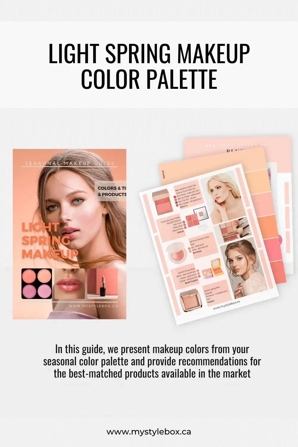 Light Spring Digital Color Palette and Makeup Guide