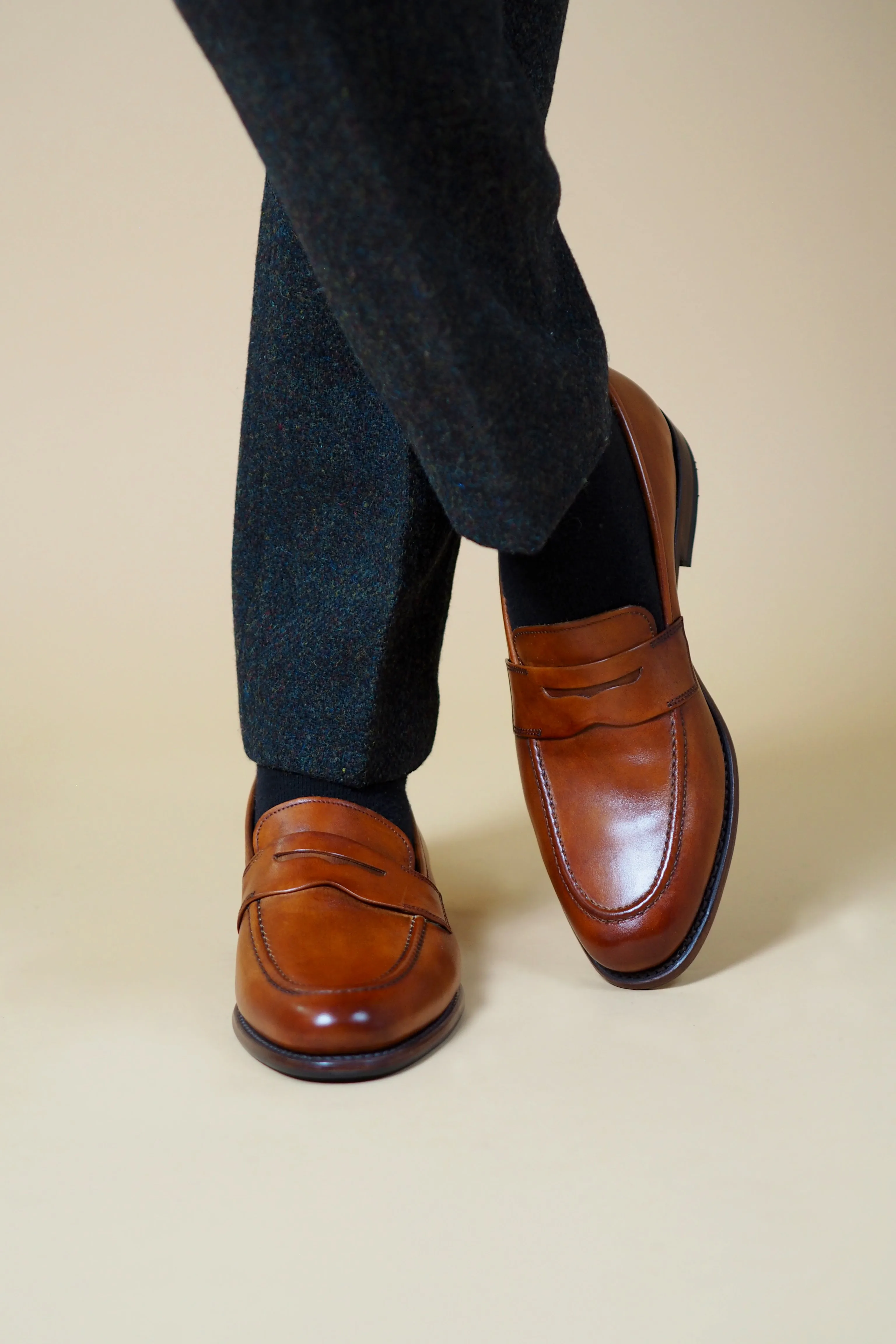 Loake Wiggins Loafer - Tan Calf Leather