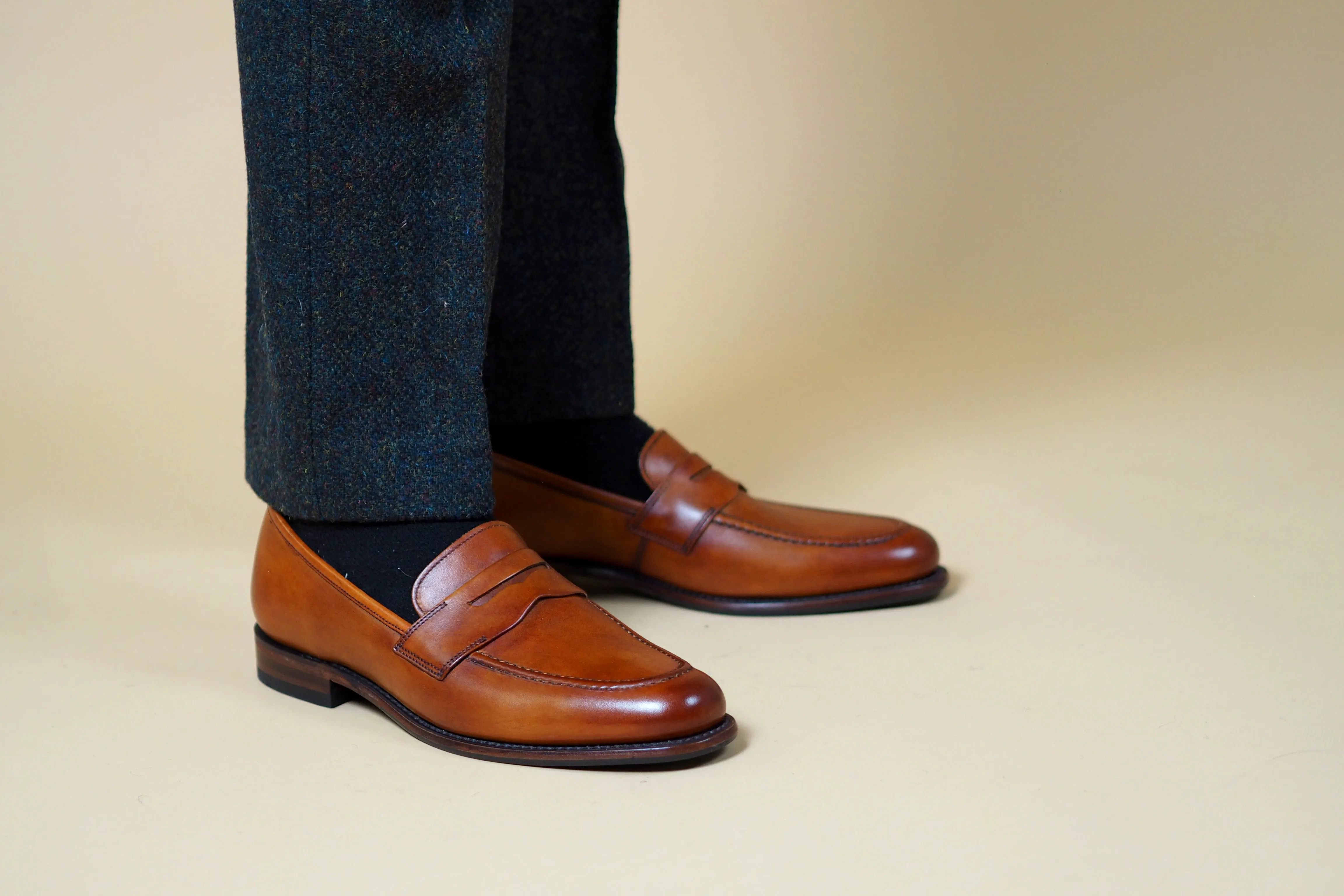 Loake Wiggins Loafer - Tan Calf Leather