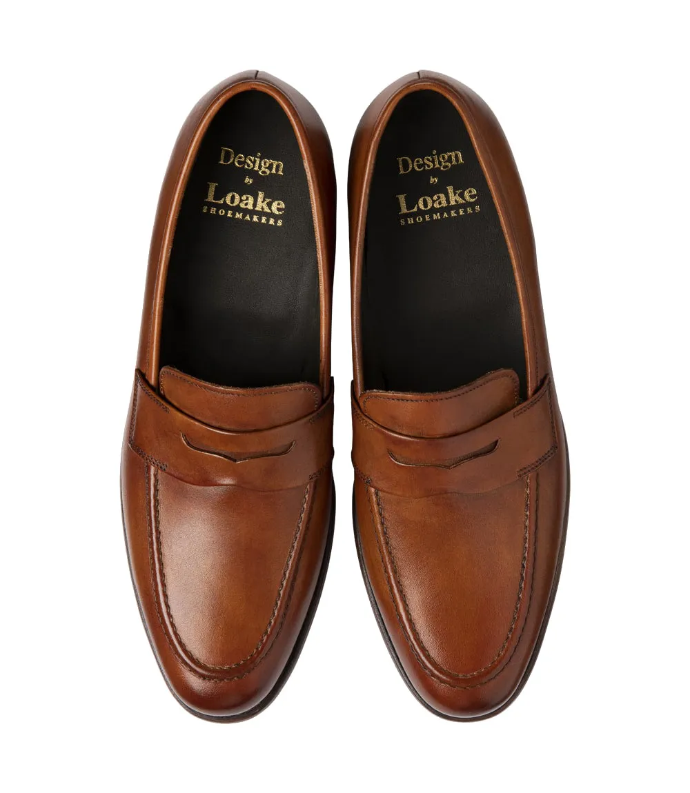 Loake Wiggins Loafer - Tan Calf Leather