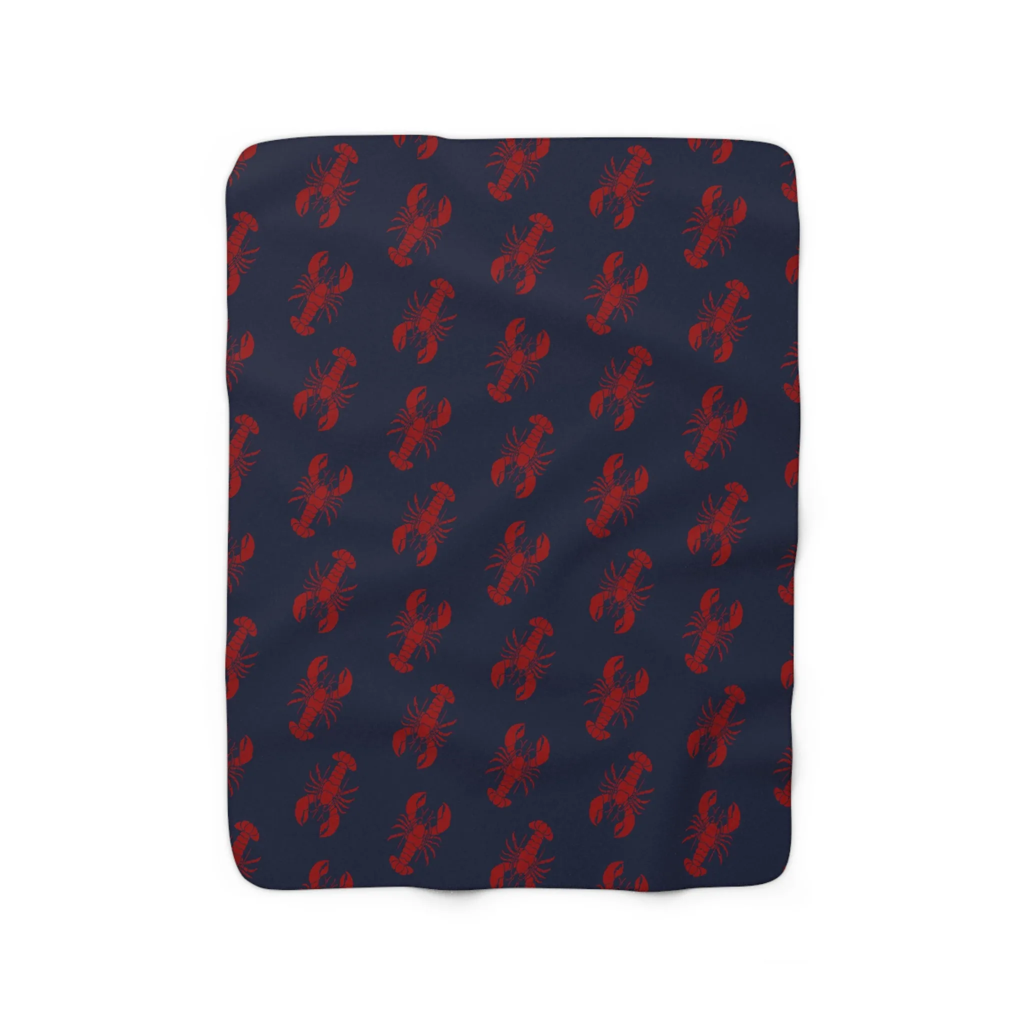 Lobster All-Over Sherpa Fleece Blanket