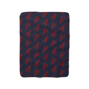 Lobster All-Over Sherpa Fleece Blanket