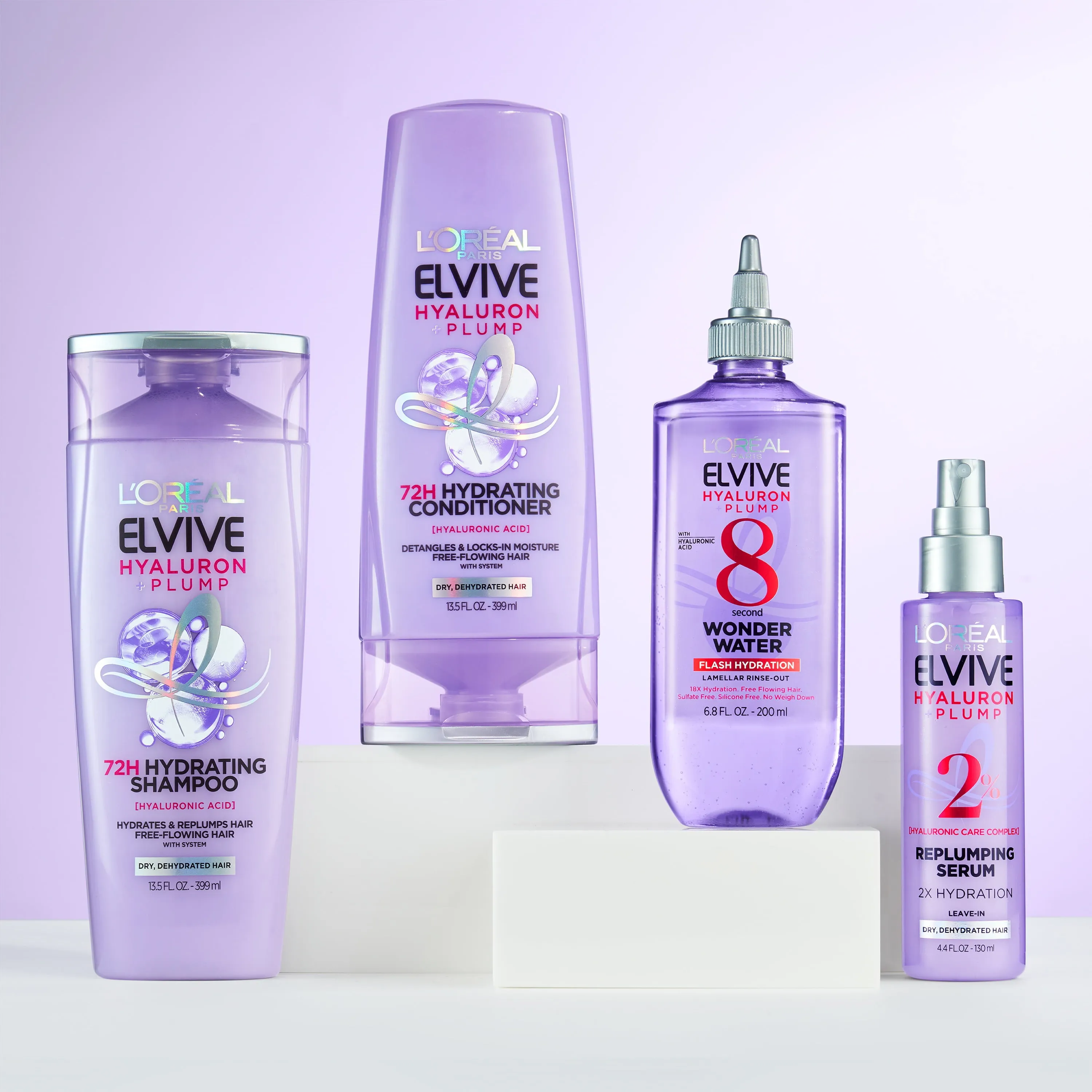 L'Oreal Paris Elvive Hyaluron   Plump, Hydrating Shampoo, for Dry Hair, 13.5 fl