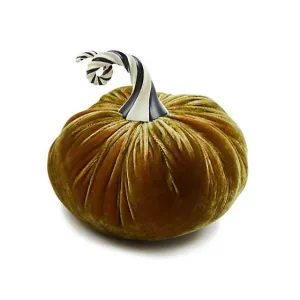MacKenzie-Childs - Autumnology Coffee Twisted Stem Velvet Pumpkin
