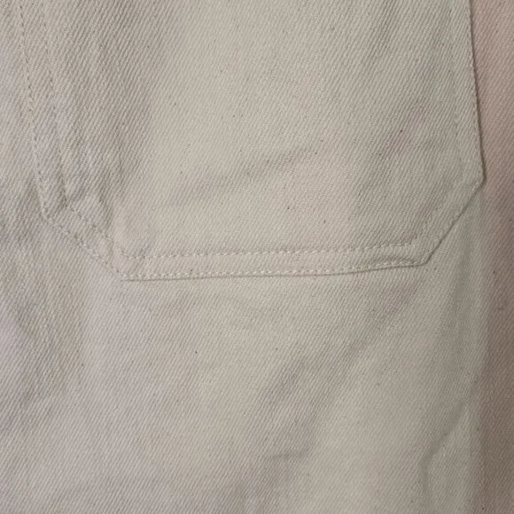 Madewell Womens Sz 10 Capital A-Line Skirt in Cloud Lining Ivory Cream Belted
