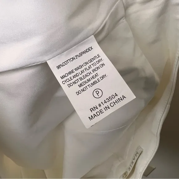 MARIE OLIVER PIXIE SHORTS IN COOL WHITE Size 8