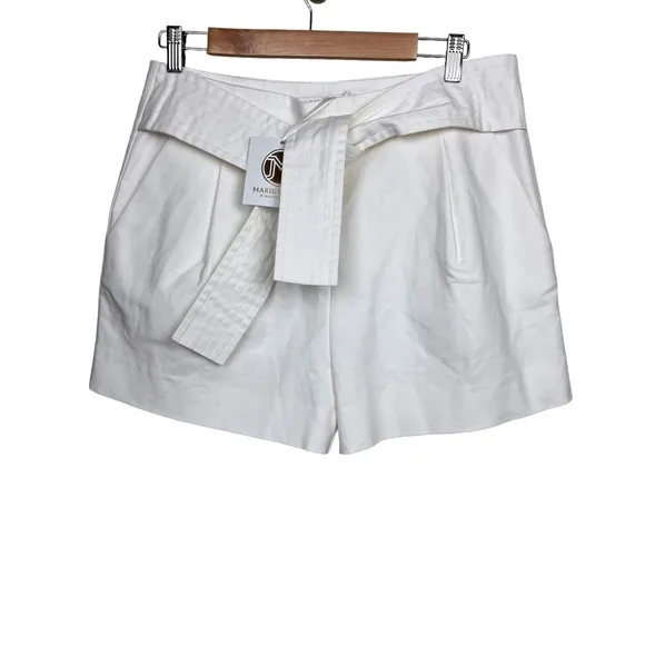 MARIE OLIVER PIXIE SHORTS IN COOL WHITE Size 8