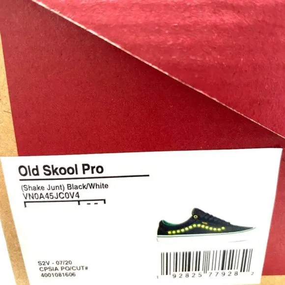 💖MEGA SALE💖VANS Old Skool Pro Shake Junt Black Suede Casual Womens VN0A45JC0V4