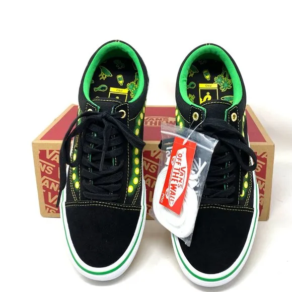 💖MEGA SALE💖VANS Old Skool Pro Shake Junt Black Suede Casual Womens VN0A45JC0V4