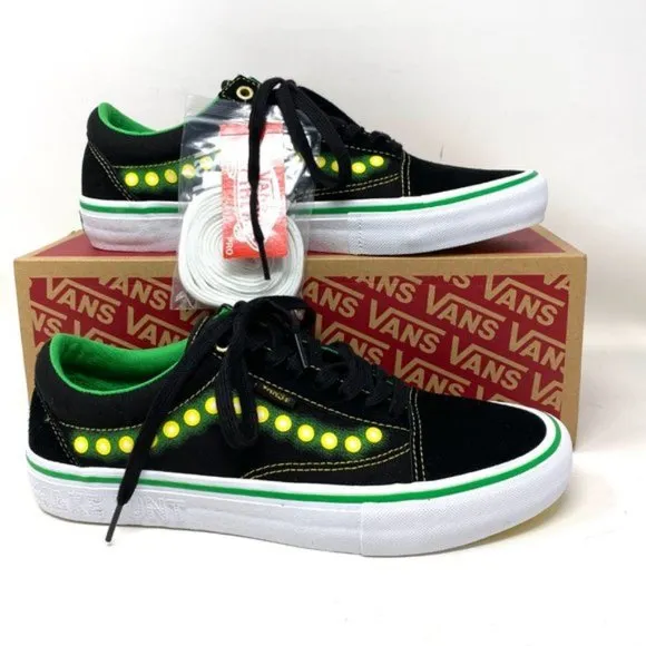 💖MEGA SALE💖VANS Old Skool Pro Shake Junt Black Suede Casual Womens VN0A45JC0V4