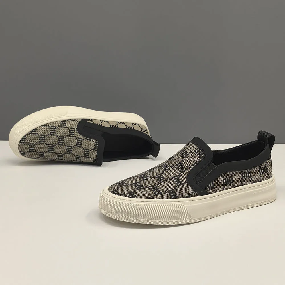 Men Fashion Breathable Canvas Flat Casual Shoes