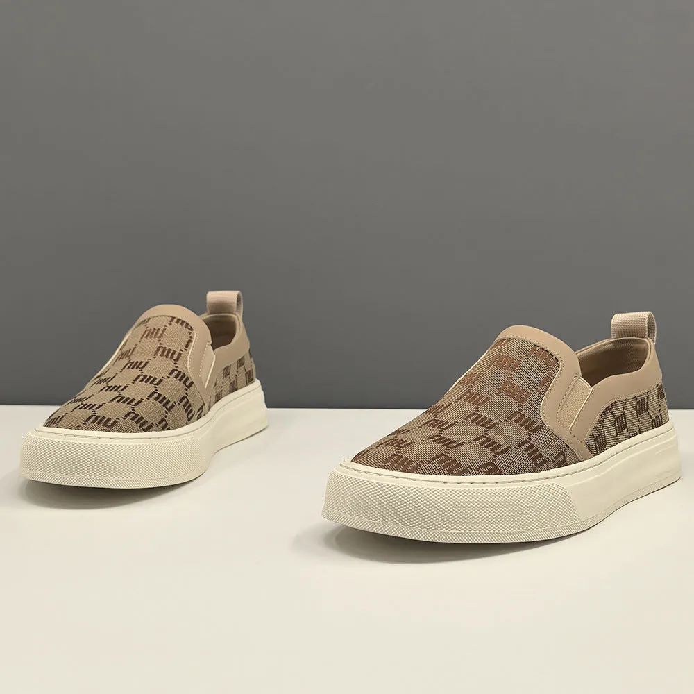Men Fashion Breathable Canvas Flat Casual Shoes