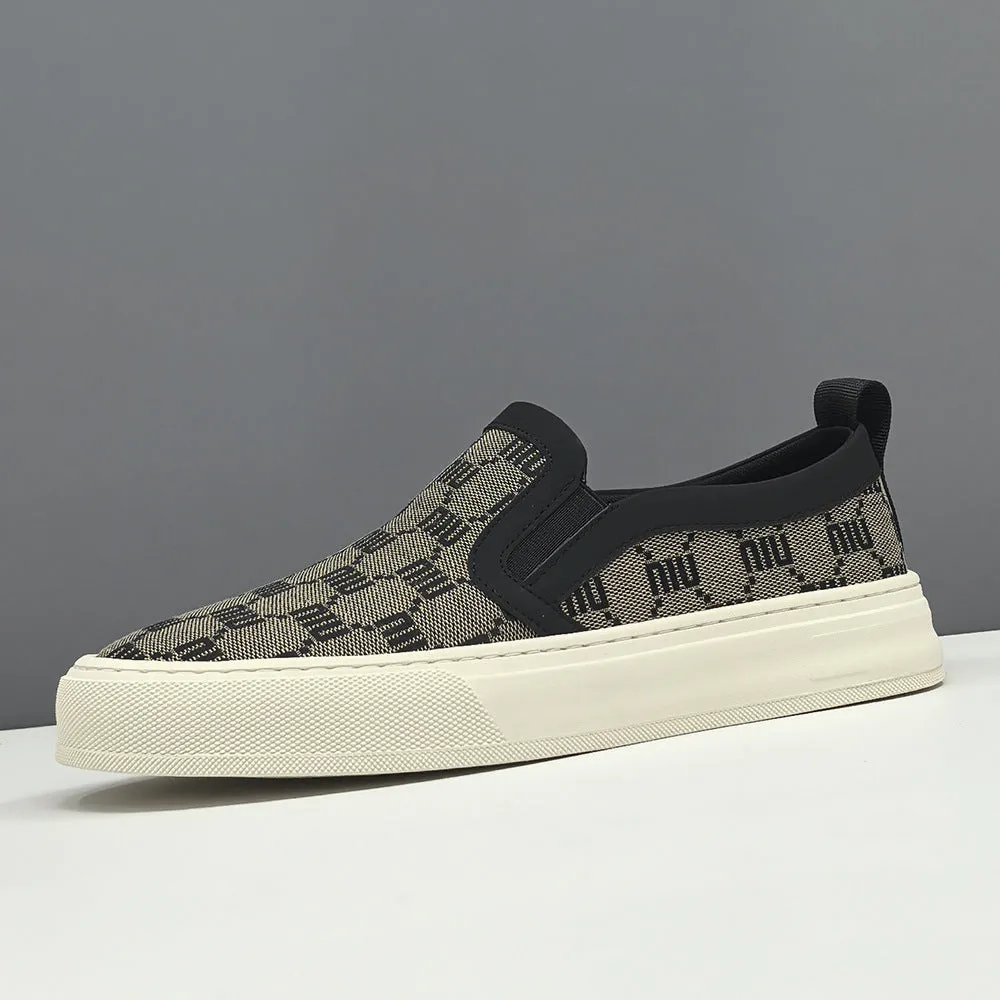 Men Fashion Breathable Canvas Flat Casual Shoes