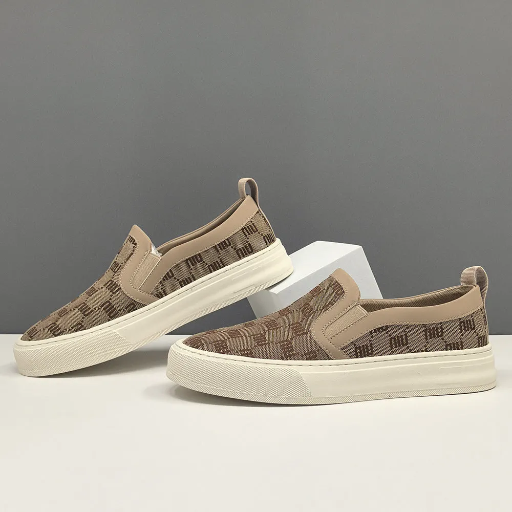 Men Fashion Breathable Canvas Flat Casual Shoes