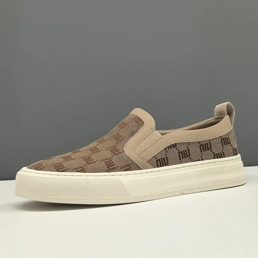 Men Fashion Breathable Canvas Flat Casual Shoes