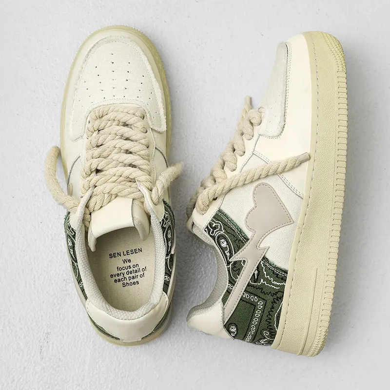 Men's Canvas Heightening Sports Shoes