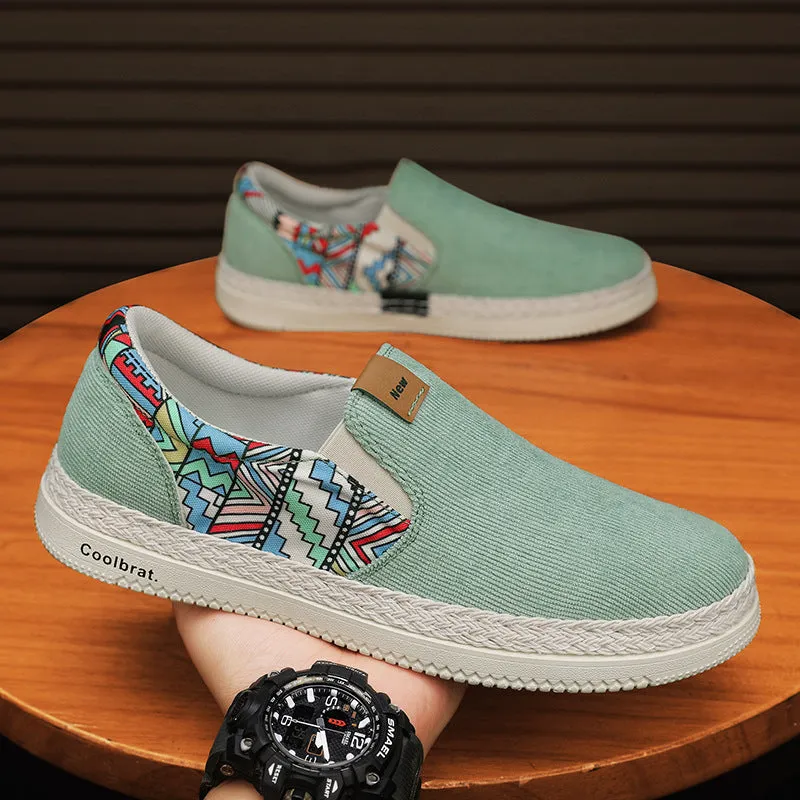Men's Casual Versatile Ethnic Style Canvas Shoes