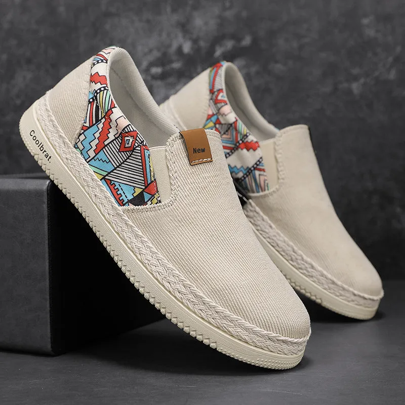 Men's Casual Versatile Ethnic Style Canvas Shoes