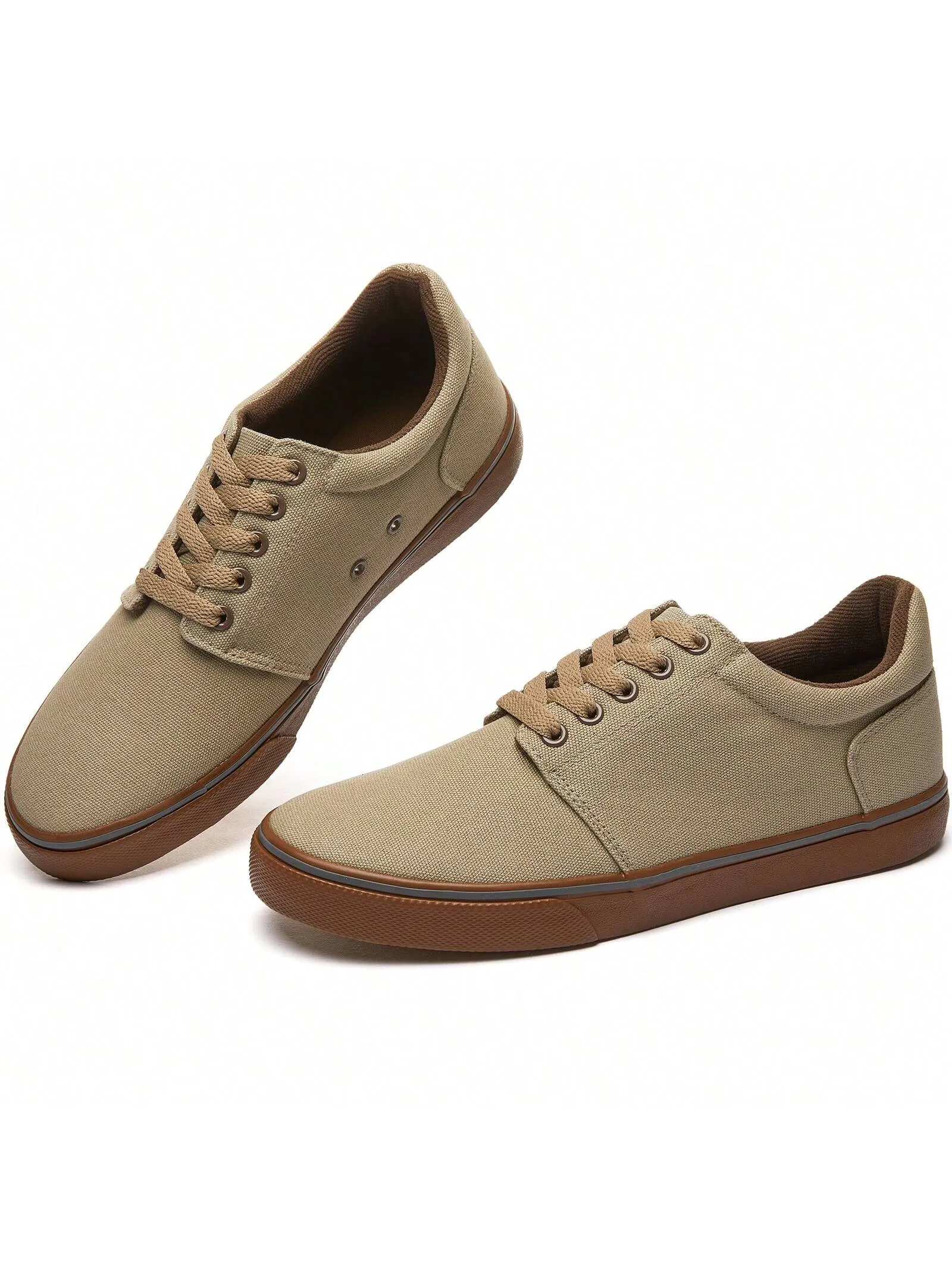 Men's Classic Canvas Sneakers: Comfortable Low-Top Lace-Up