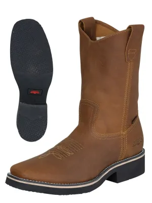 Men's Genuine Leather Rodeo Work Boots 'Establo' Mango Color 41549
