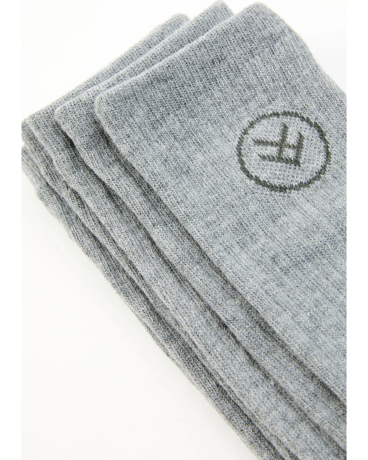 Men's Gray Crew Work Socks
